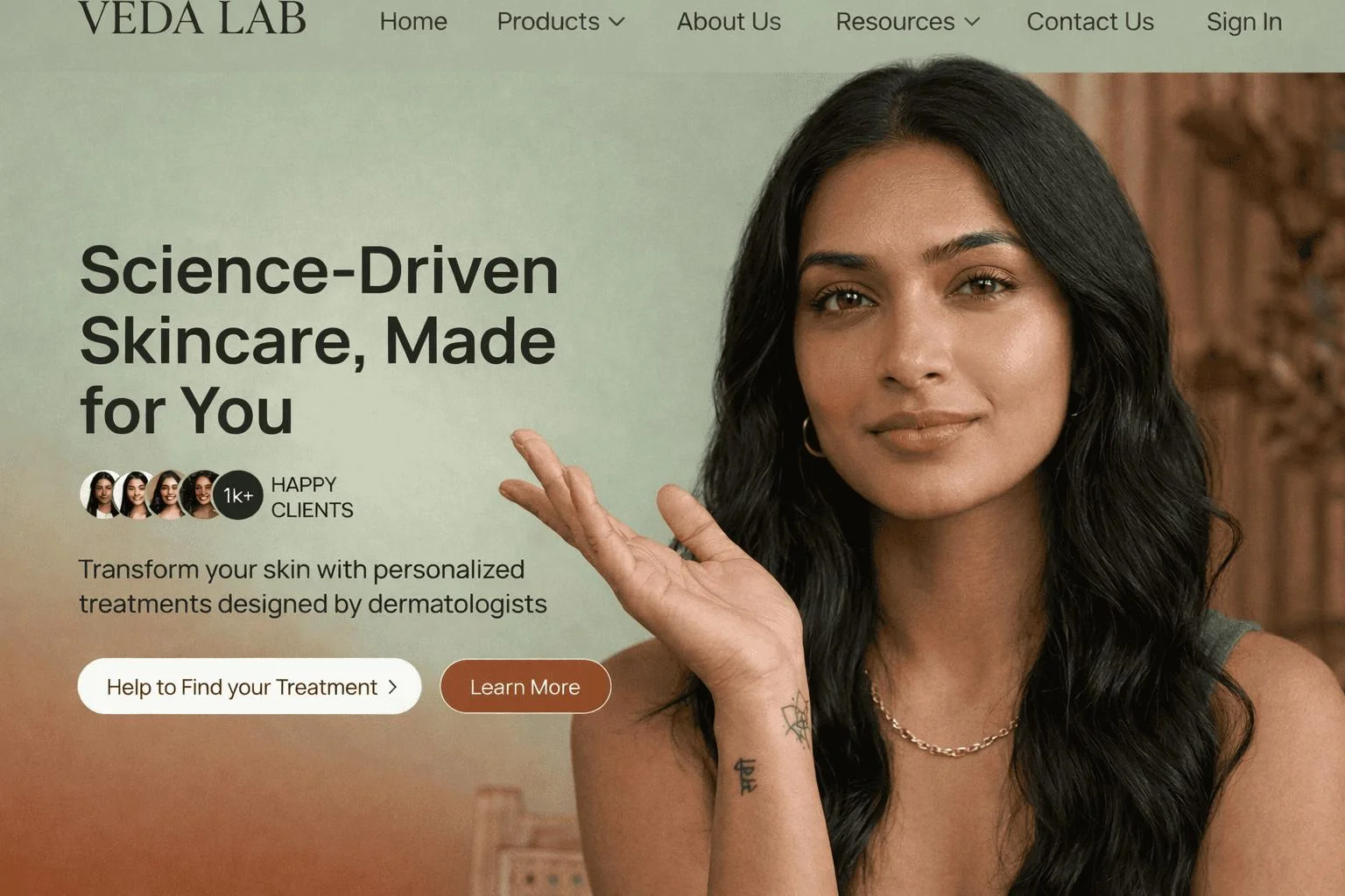 Dermatology clinic website design by med.ContagiAd